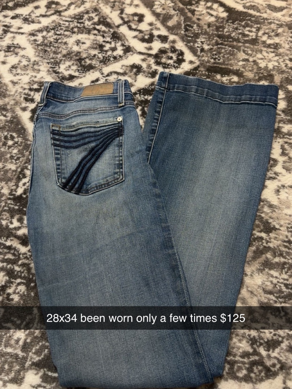 7 For All Mankind Women’s Boot Cut Jeans - Light Blue